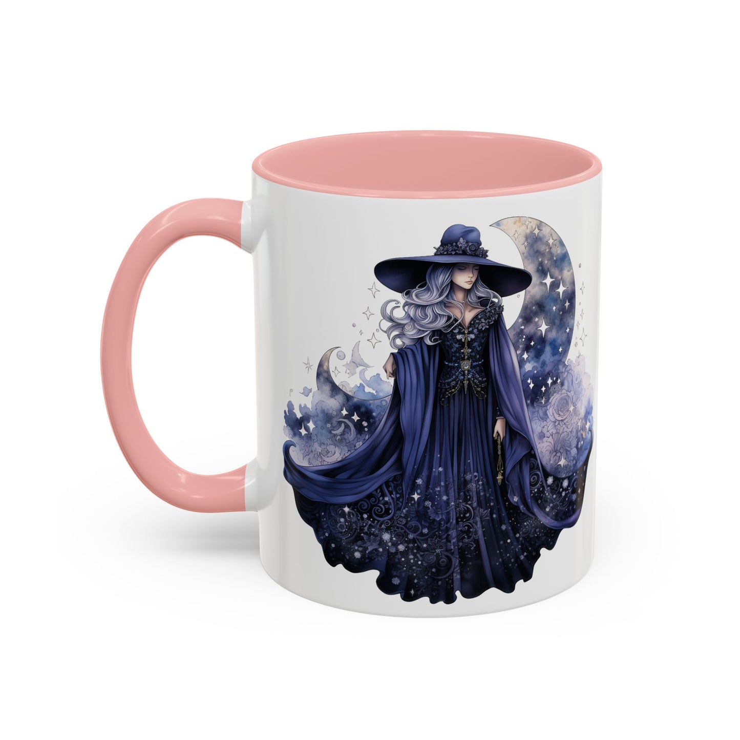 Mystical Sorceress Coffee Mug, Celestial Mug, Witch Coffee Cup, Astrology Drinkware, Enchanted Gift, Moon Phase Mug