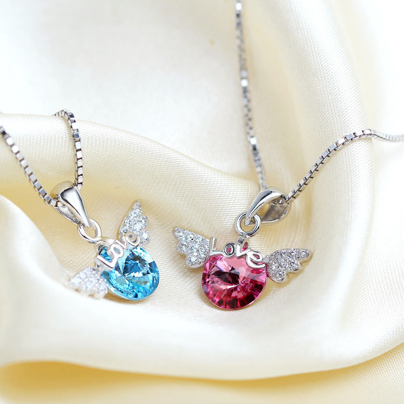 Aile d'ange Pendentif En Cristal