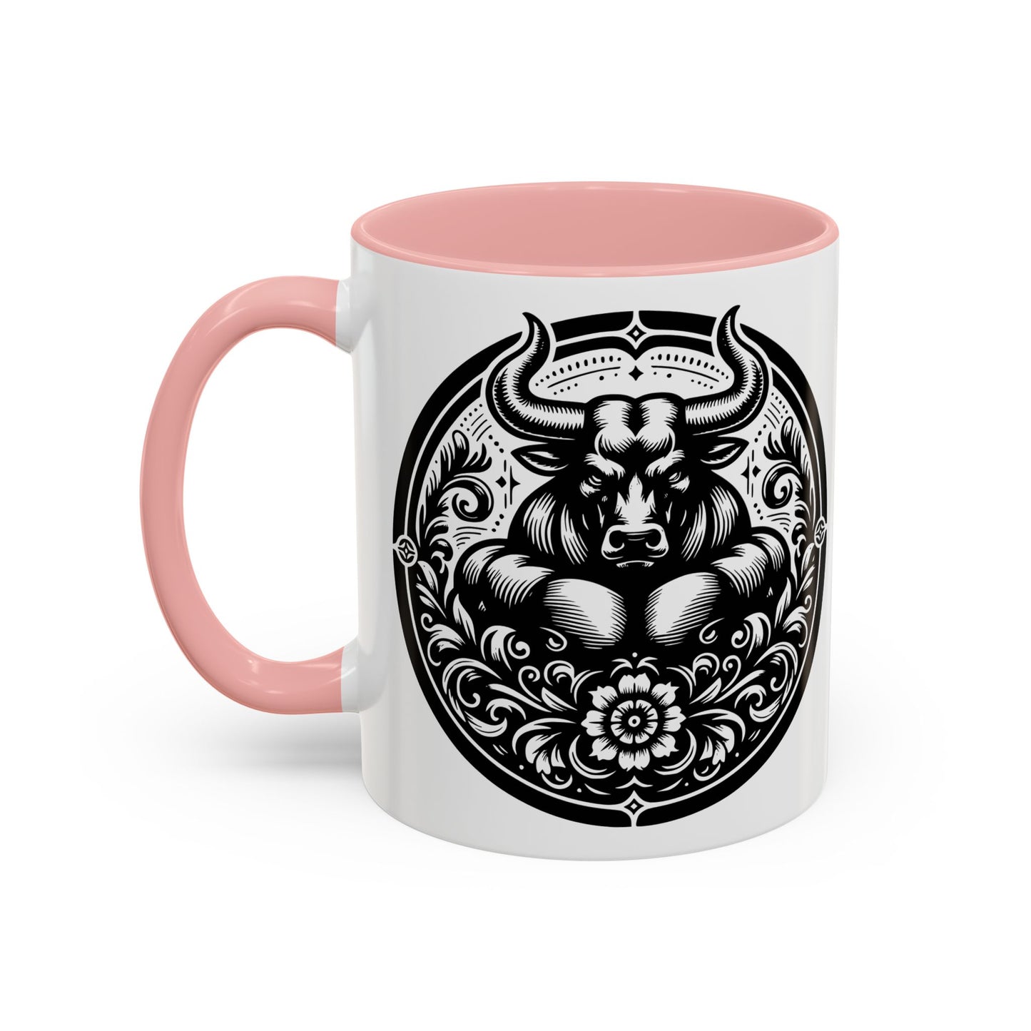 Bull-Themed Accent Coffee Mug for Animal Lovers, Unique Gift for Birthdays, Farmhouse Decor, Coffee Lover's Mug, 11oz and 15oz Options