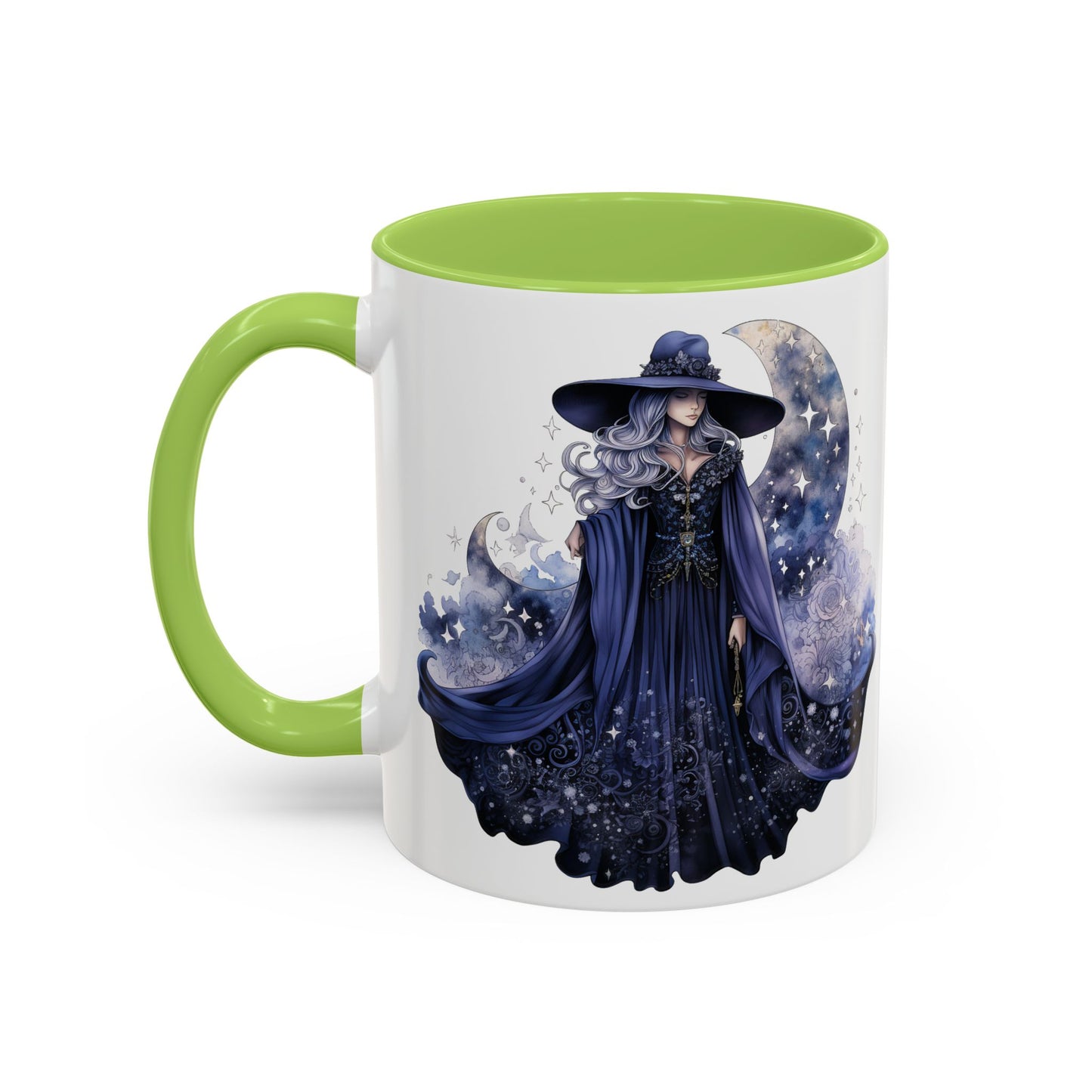 Mystical Sorceress Coffee Mug, Celestial Mug, Witch Coffee Cup, Astrology Drinkware, Enchanted Gift, Moon Phase Mug