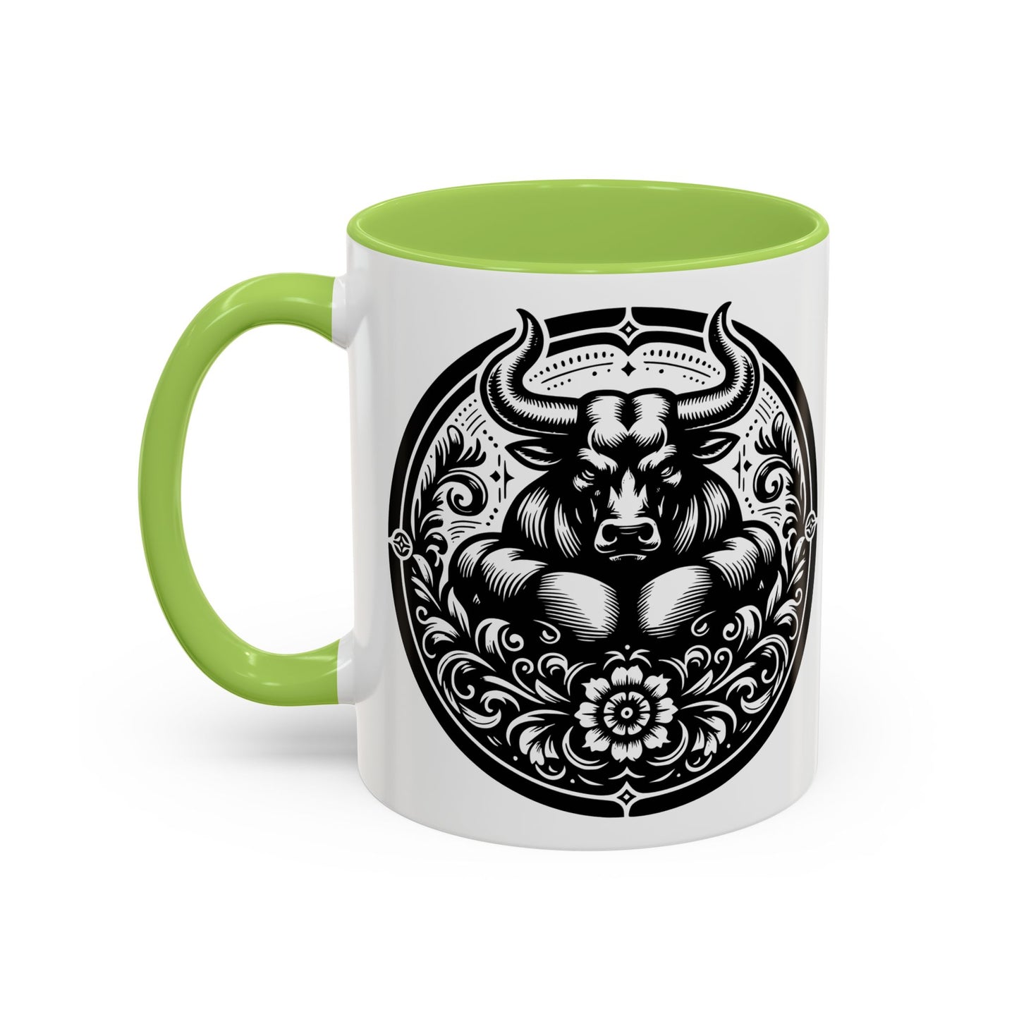 Bull-Themed Accent Coffee Mug for Animal Lovers, Unique Gift for Birthdays, Farmhouse Decor, Coffee Lover's Mug, 11oz and 15oz Options