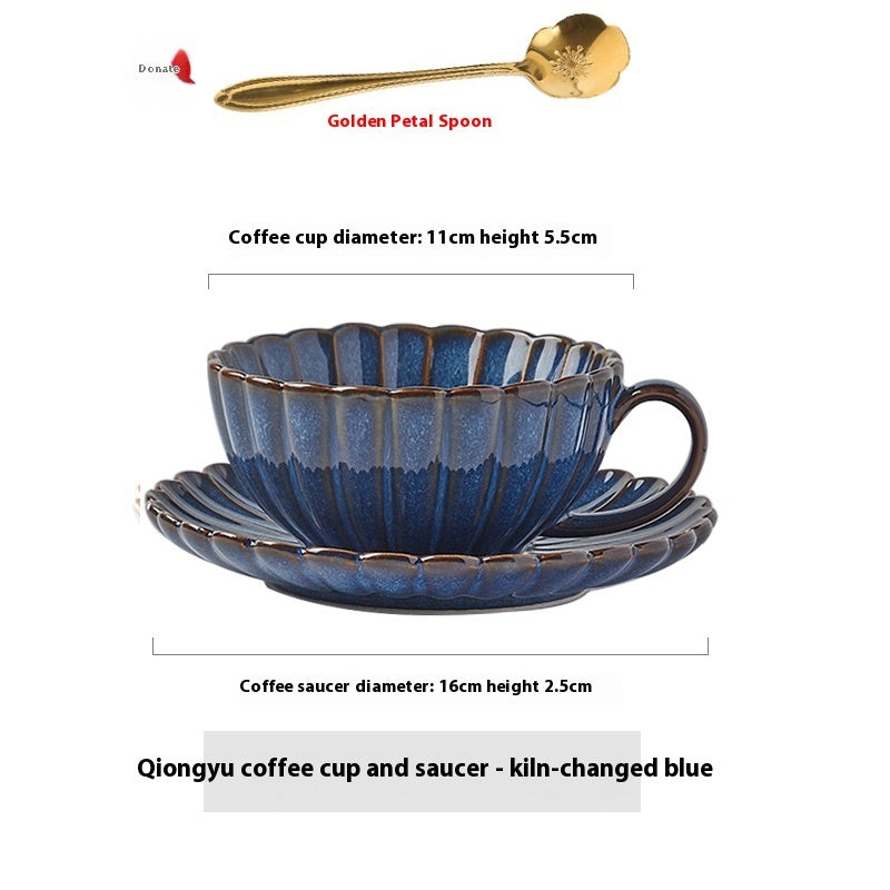 Ensemble de plaques de café vintage tasse en céramique