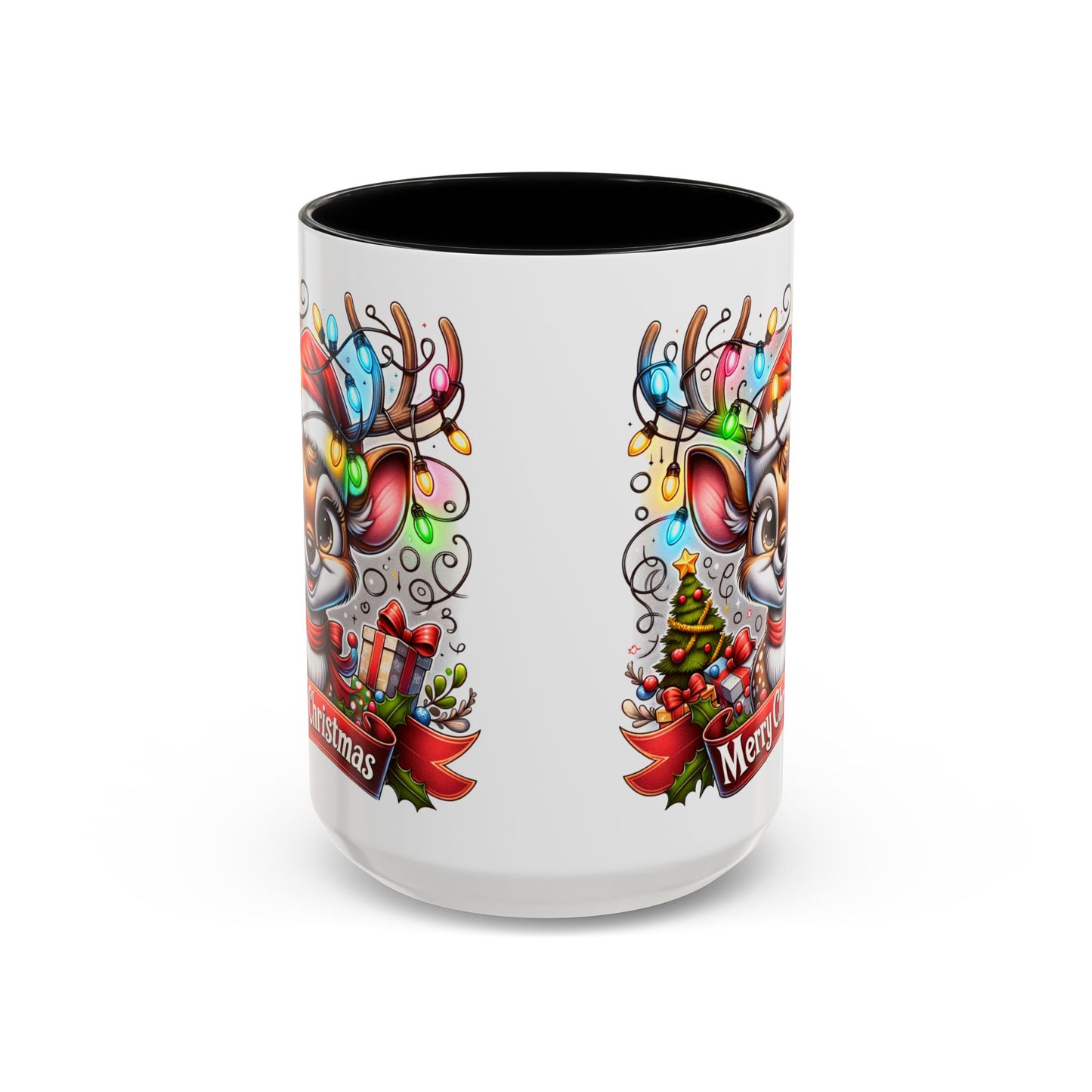 Tasse à café, petit renne au nez rouge (11, 15oz)