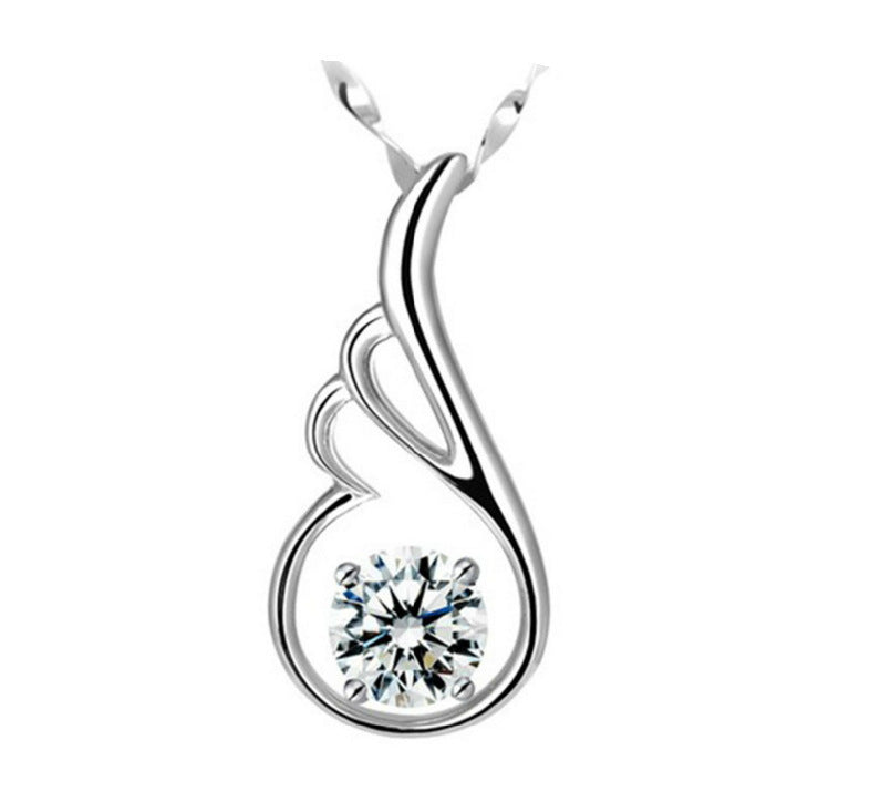 Aile d'ange collier de diamants