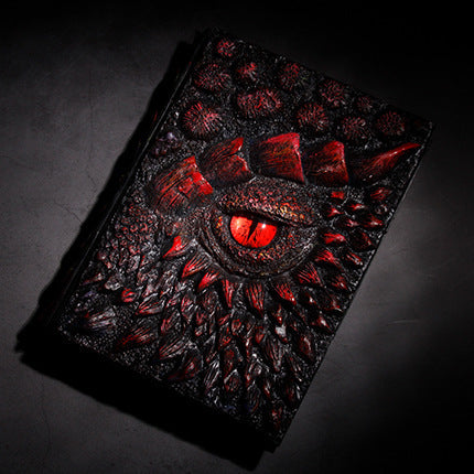 Personalized Embossed Dragon Book Resin Crafts Notebook