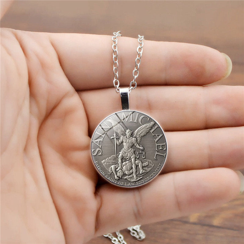 Archangel Michael Time Gem Necklace