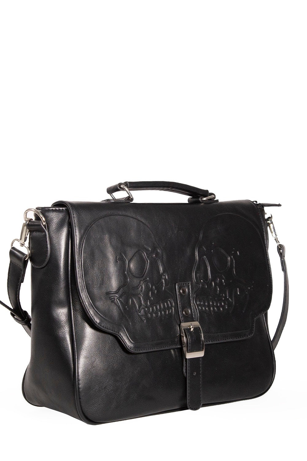 Sac à bandoulière à une épaule avec crâne gothique punk