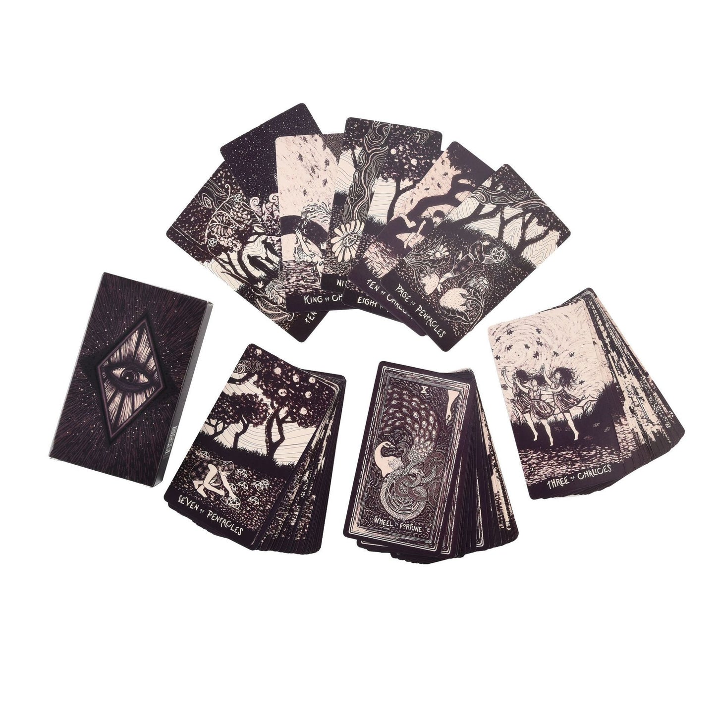 Cartes de tarot évasé