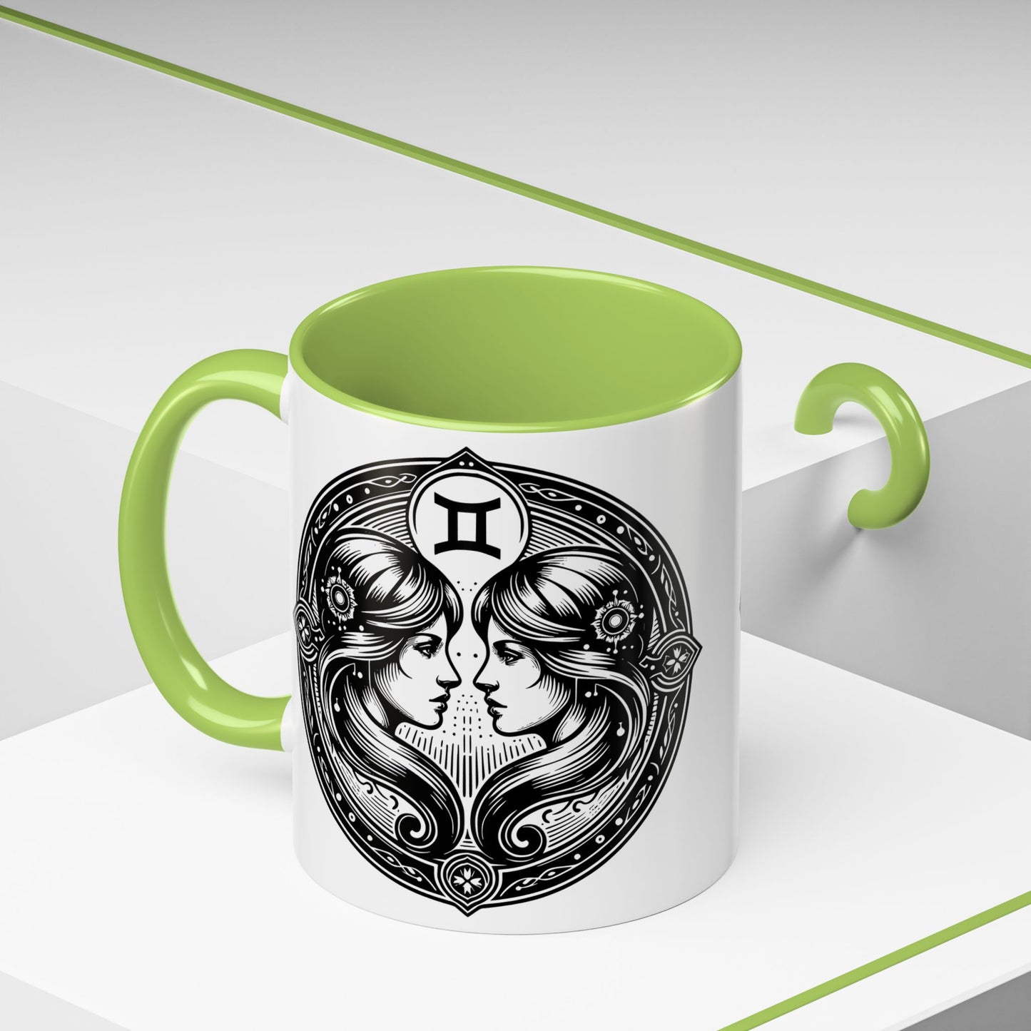 Zodiac Coffee Mug with Gemini Design, Astrology Gift Mug, Horoscope Coffee Cup, Unique Home Decor, Personalized Zodiac Mug