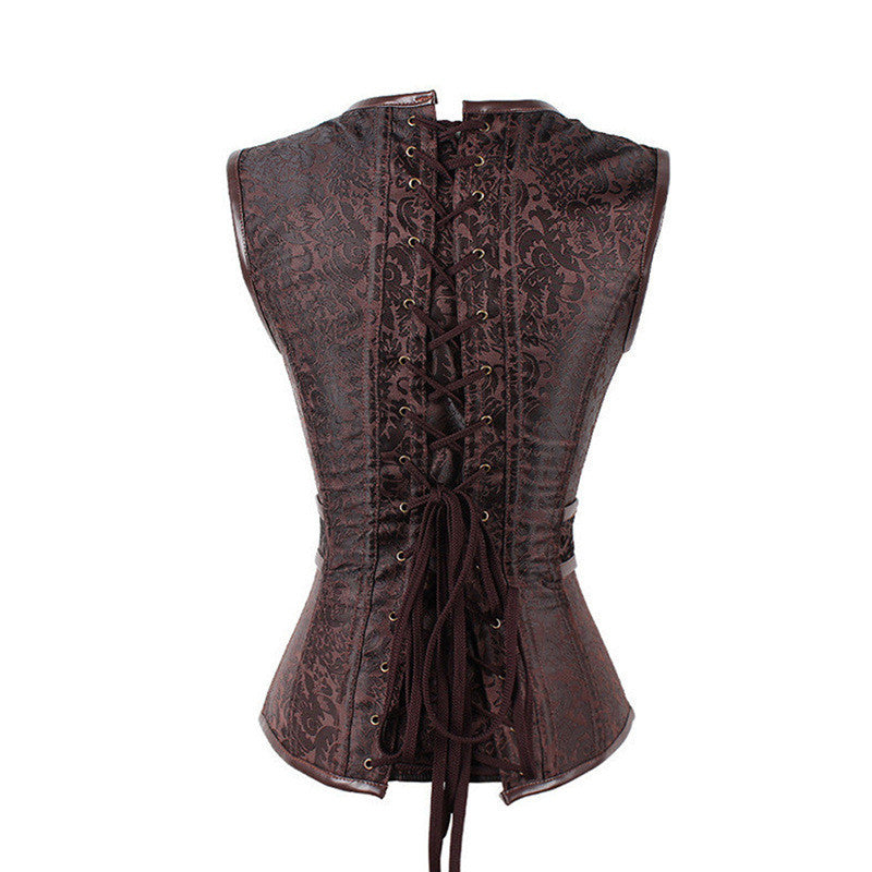 European Medieval Victoria Steampunk Gothic PU Pattern
