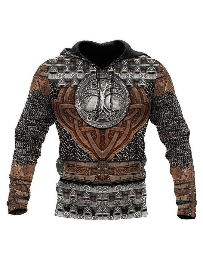 Fashion Street Trend Men's Viking Mythology Sweatshirt