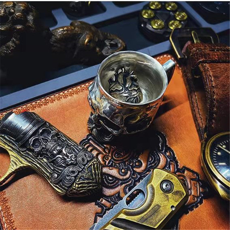 Creative Gothique Alliage Sculpté Boisson Tasse