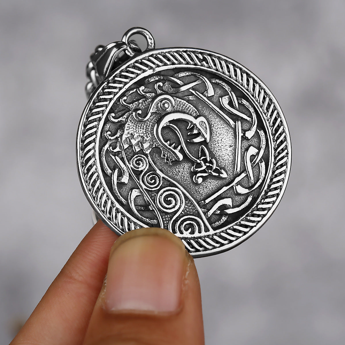 Motorcycle Dragon Titanium Steel Pendant