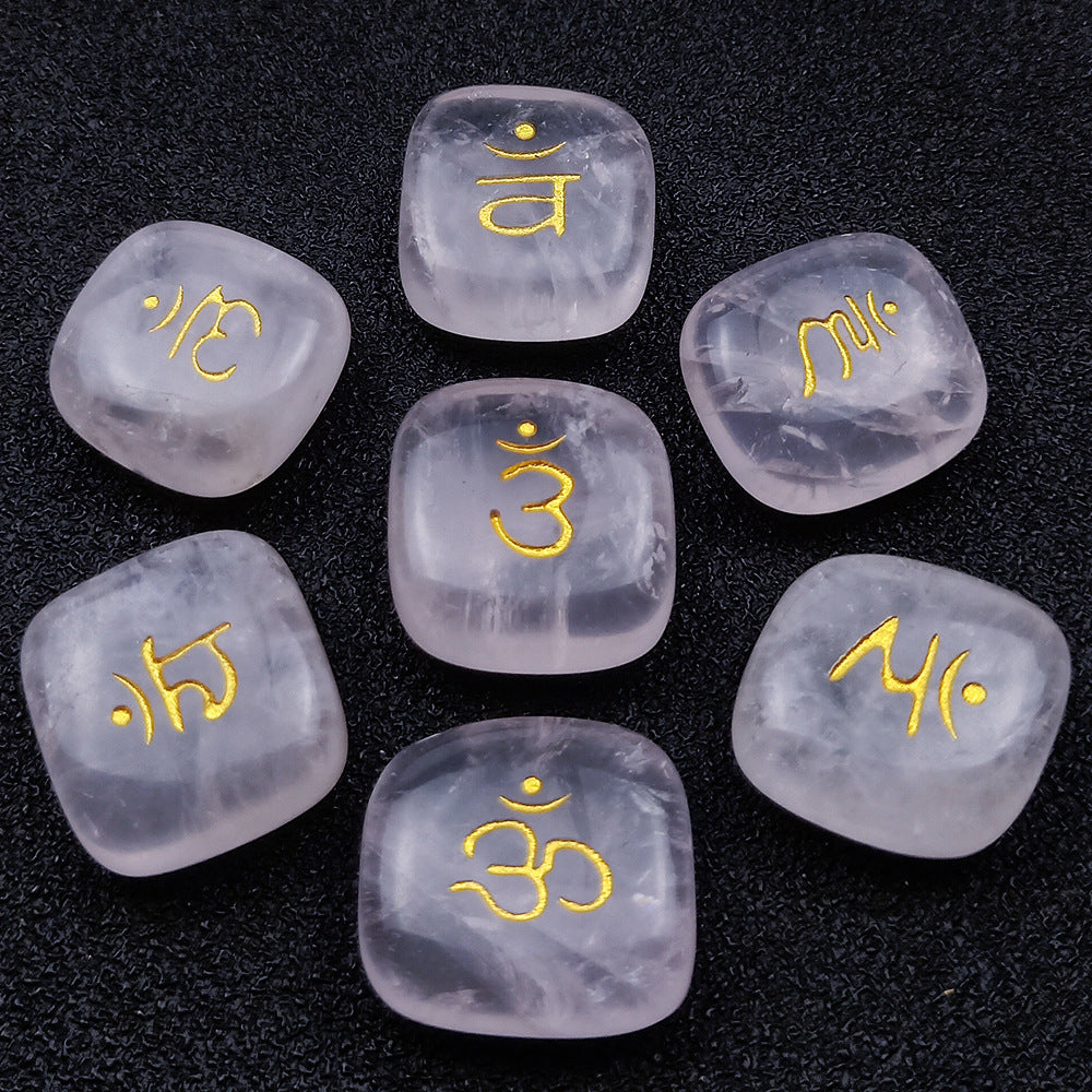 SEVEN CHAKRAS Chakra Symbol Mystic Stone Yoga