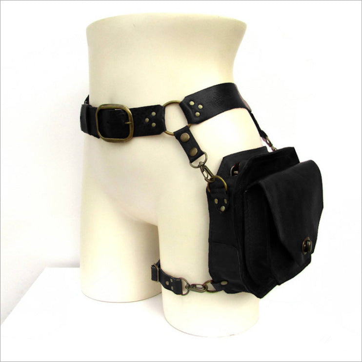 Medieval Warrior PU Leather Belt Bag