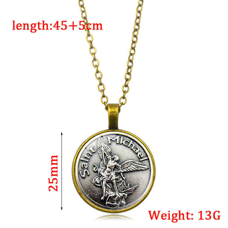 Saint Ange Temps Vintage Collier de Pierres Précieuses