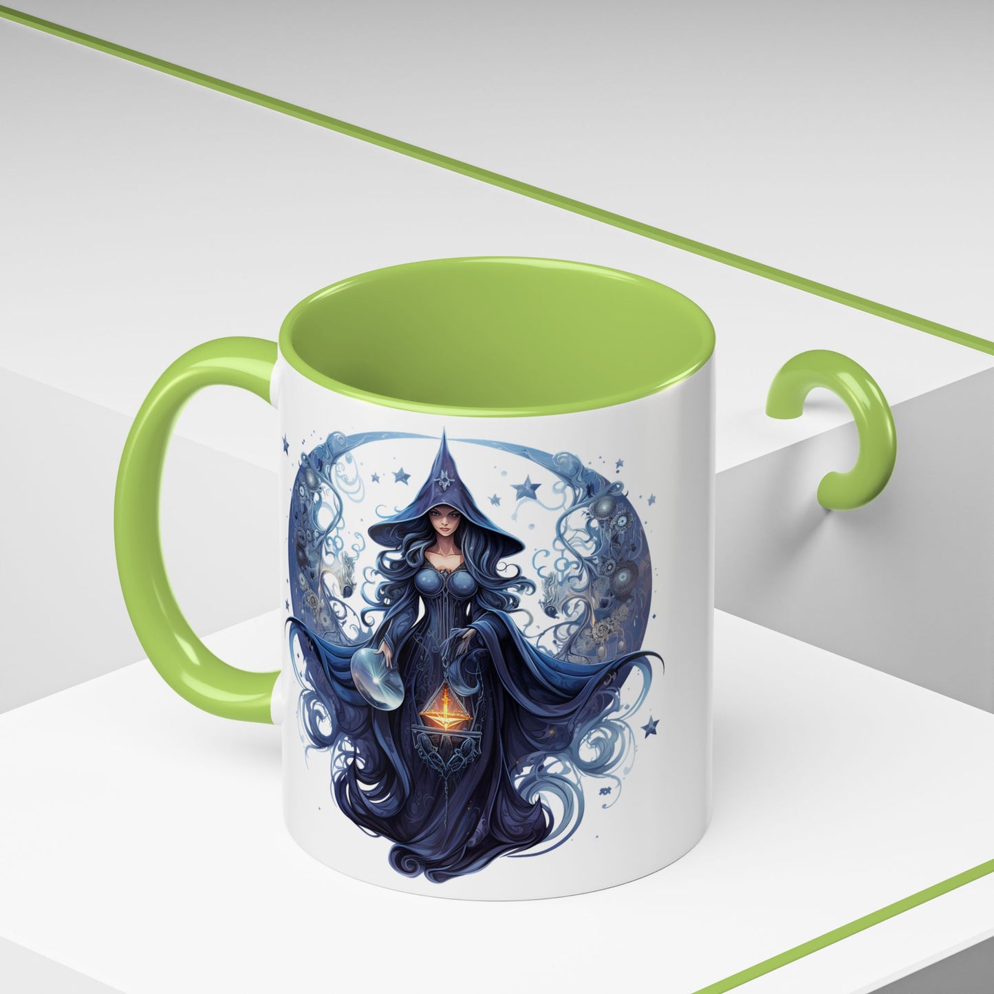 Enchanting Witch Coffee Mug - Mystic Art, Magical Decor, Astrology Gift, Unique Kitchenware, Celestial Drinkware