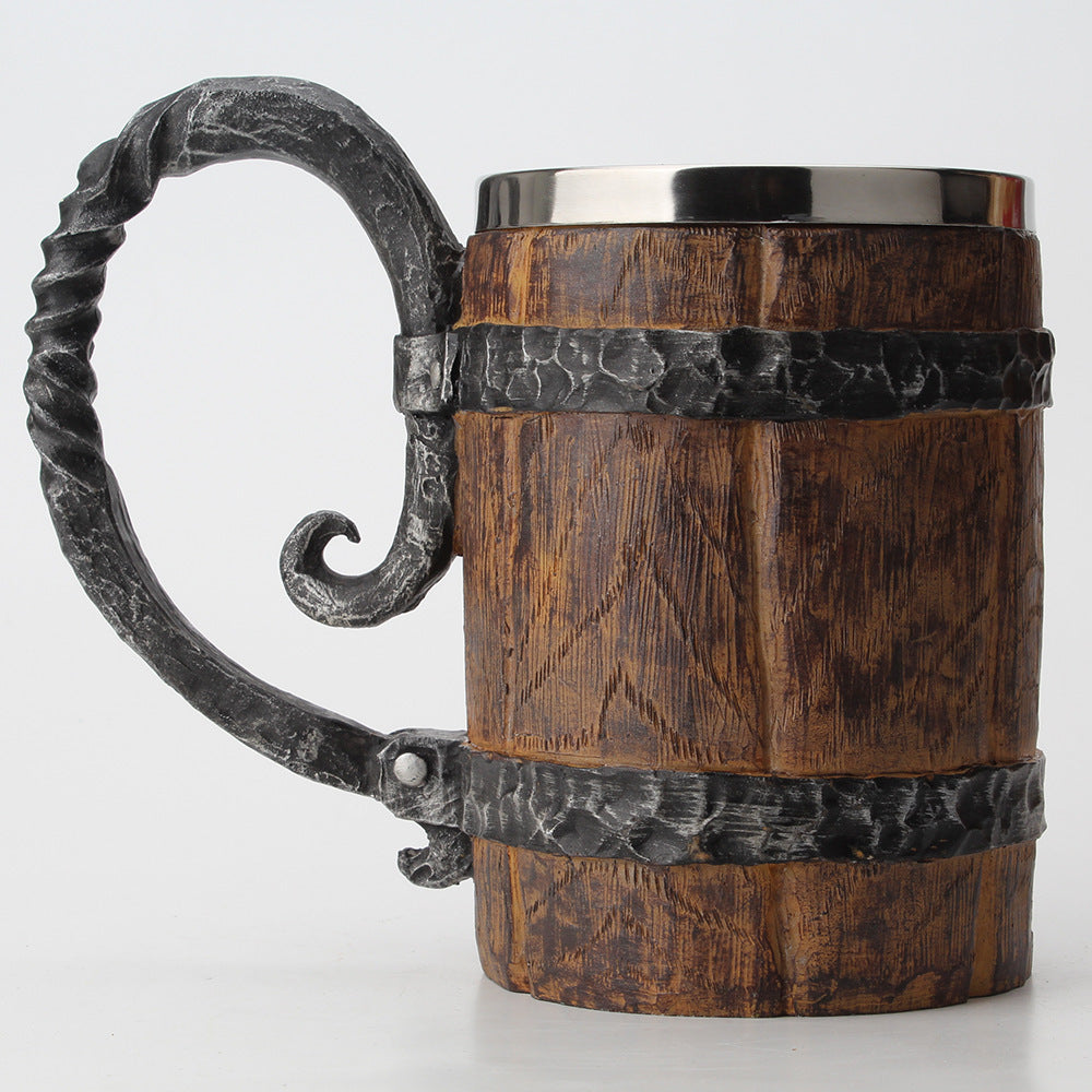 Office stainless steel double-layer drinking cup mug