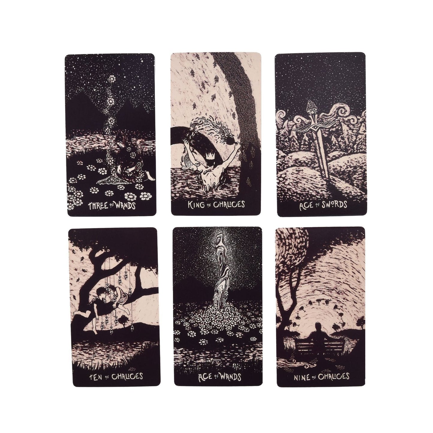Cartes de tarot évasé