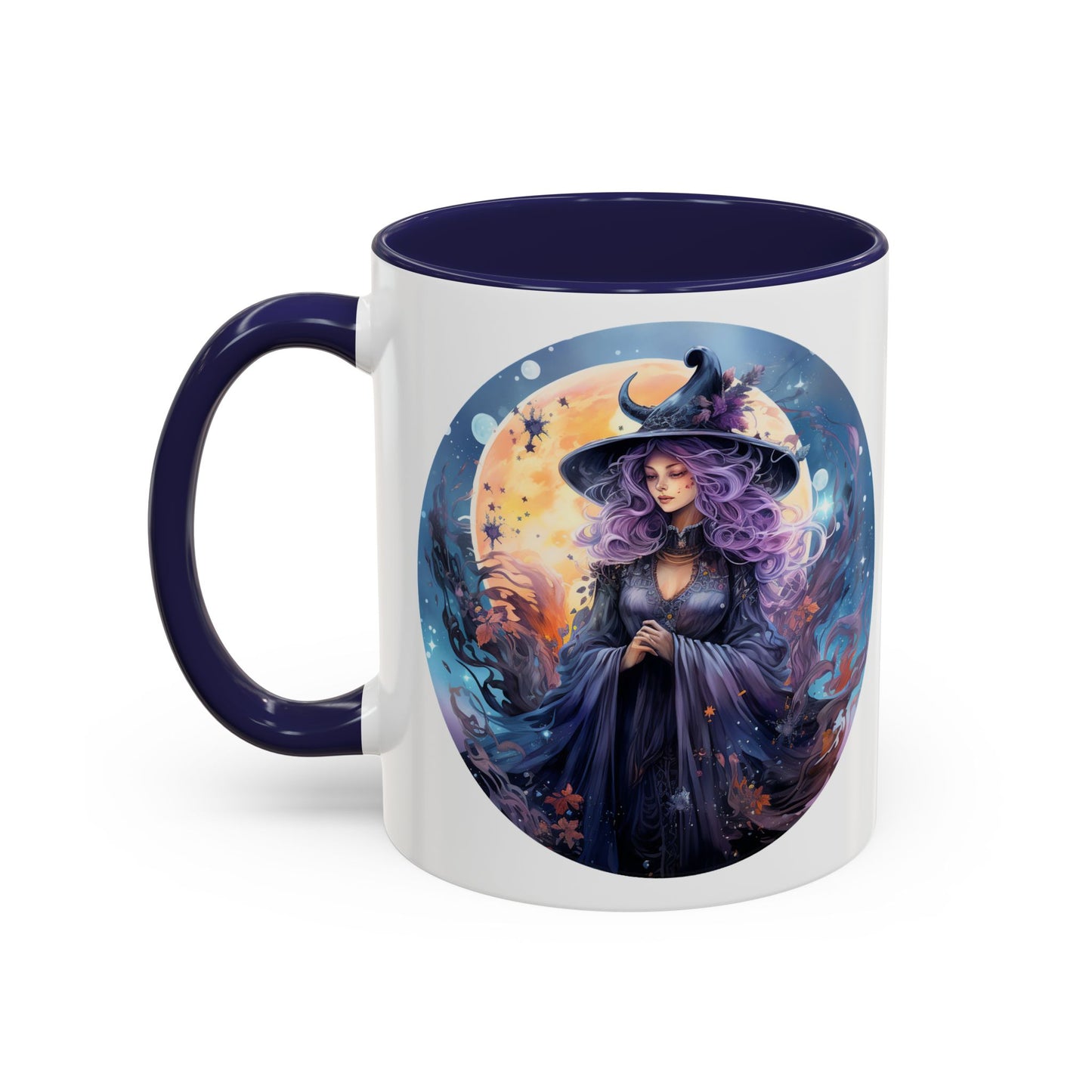 Mystical Witch Coffee Mug, Enchanted Mug, Cute Witch Gift, Magic Drinkware, Celestial Kitchen Decor, Unique Witchy Present