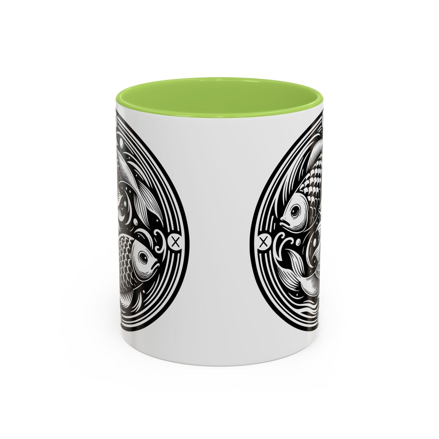 Elegant Koi Fish Accent Coffee Mug - Unique Artwork, Perfect for Tea Lovers, Gift for Him/Her, Home Decor, Birthday Present