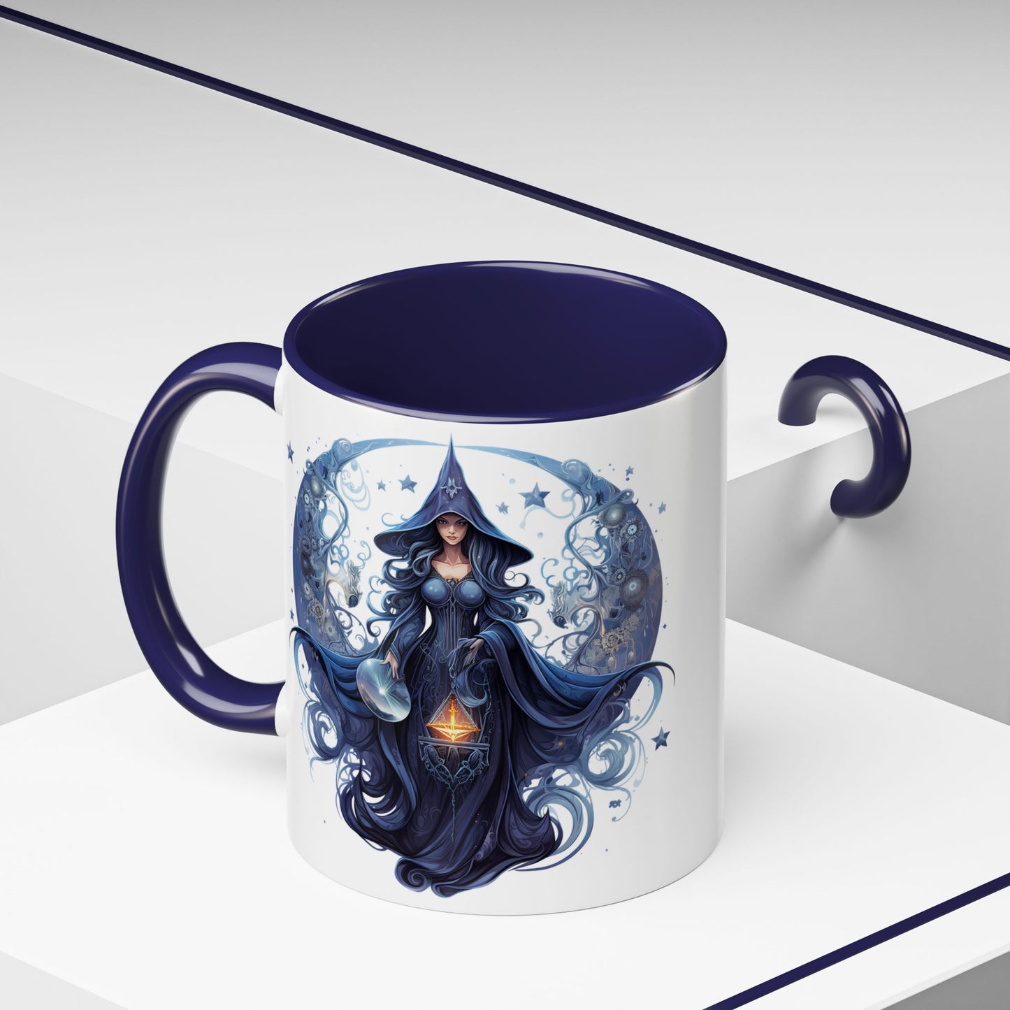 Enchanting Witch Coffee Mug - Mystic Art, Magical Decor, Astrology Gift, Unique Kitchenware, Celestial Drinkware