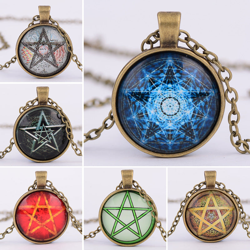 Pentagramme Sorcellerie Culte Pendentif