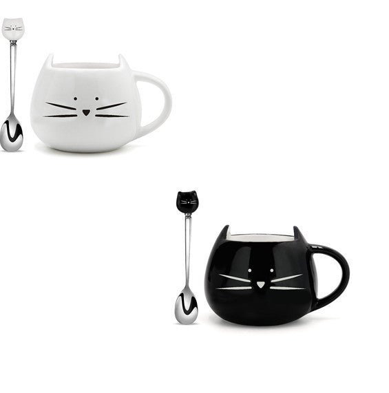 Tasse en forme de chat pour une pause douce et féline.