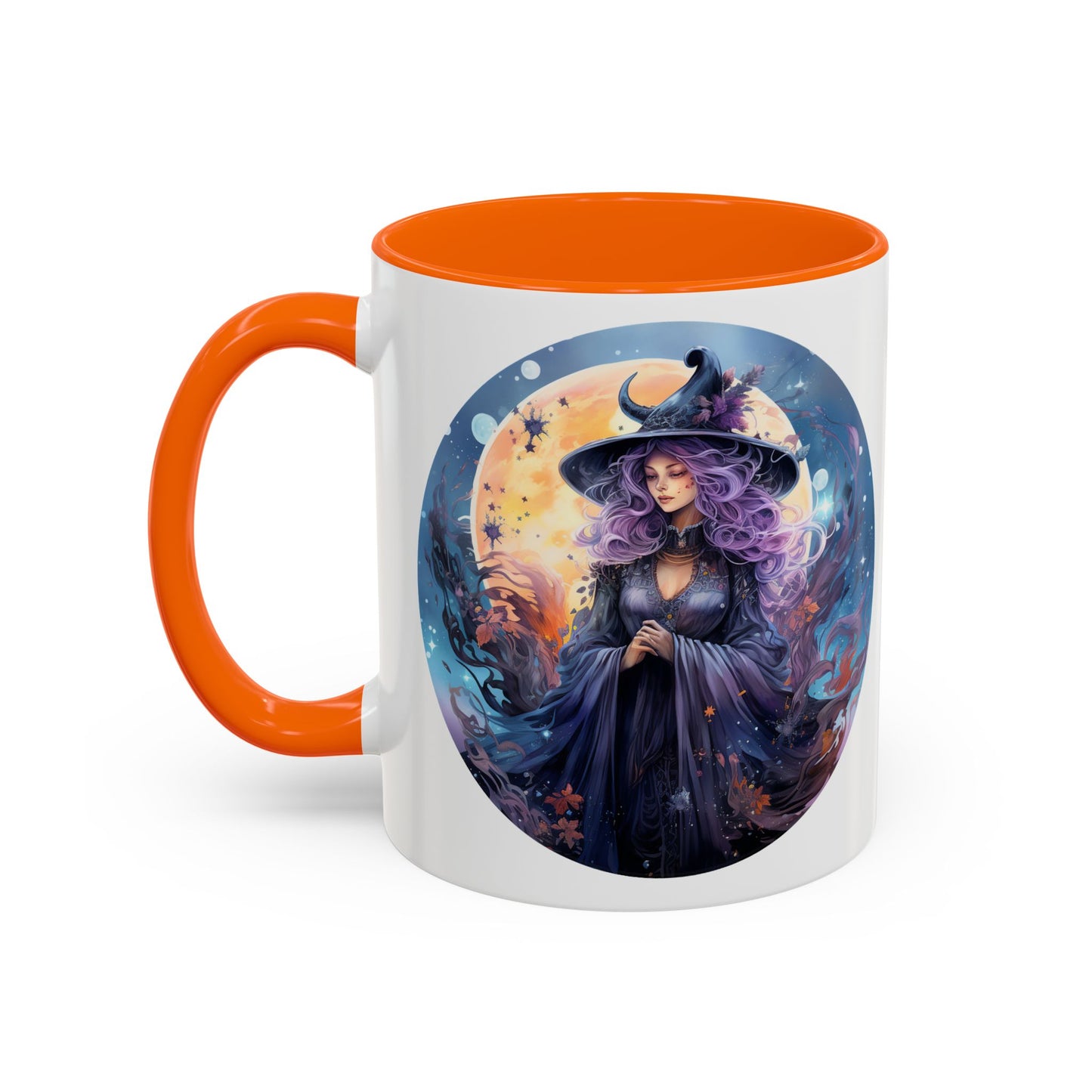 Mystical Witch Coffee Mug, Enchanted Mug, Cute Witch Gift, Magic Drinkware, Celestial Kitchen Decor, Unique Witchy Present