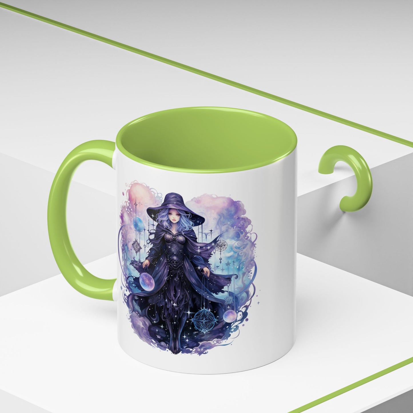 Mystical Witch Coffee Mug | Enchanting Beverage Cup | Moon Phase Gift for Witch Lovers, Halloween Décor, Unique Present