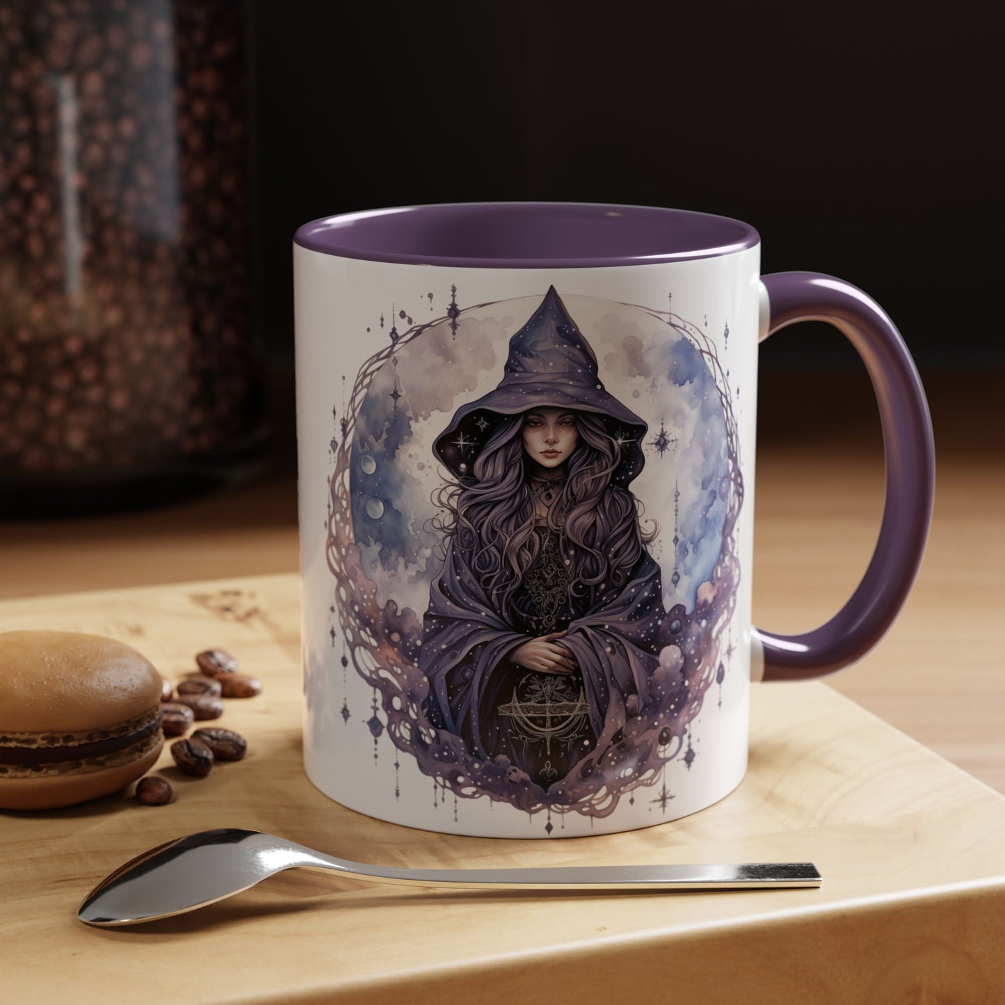 Mystical Witch Coffee Mug | Enchanted Gift for Tea Lovers, Halloween Decor, Witchcraft Lover, Celestial Home Decor, Unique Magic Mug