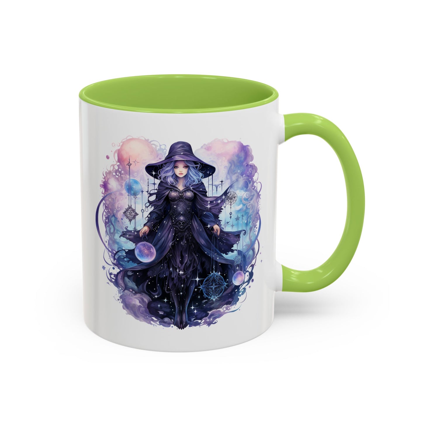 Mystical Witch Coffee Mug | Enchanting Beverage Cup | Moon Phase Gift for Witch Lovers, Halloween Décor, Unique Present