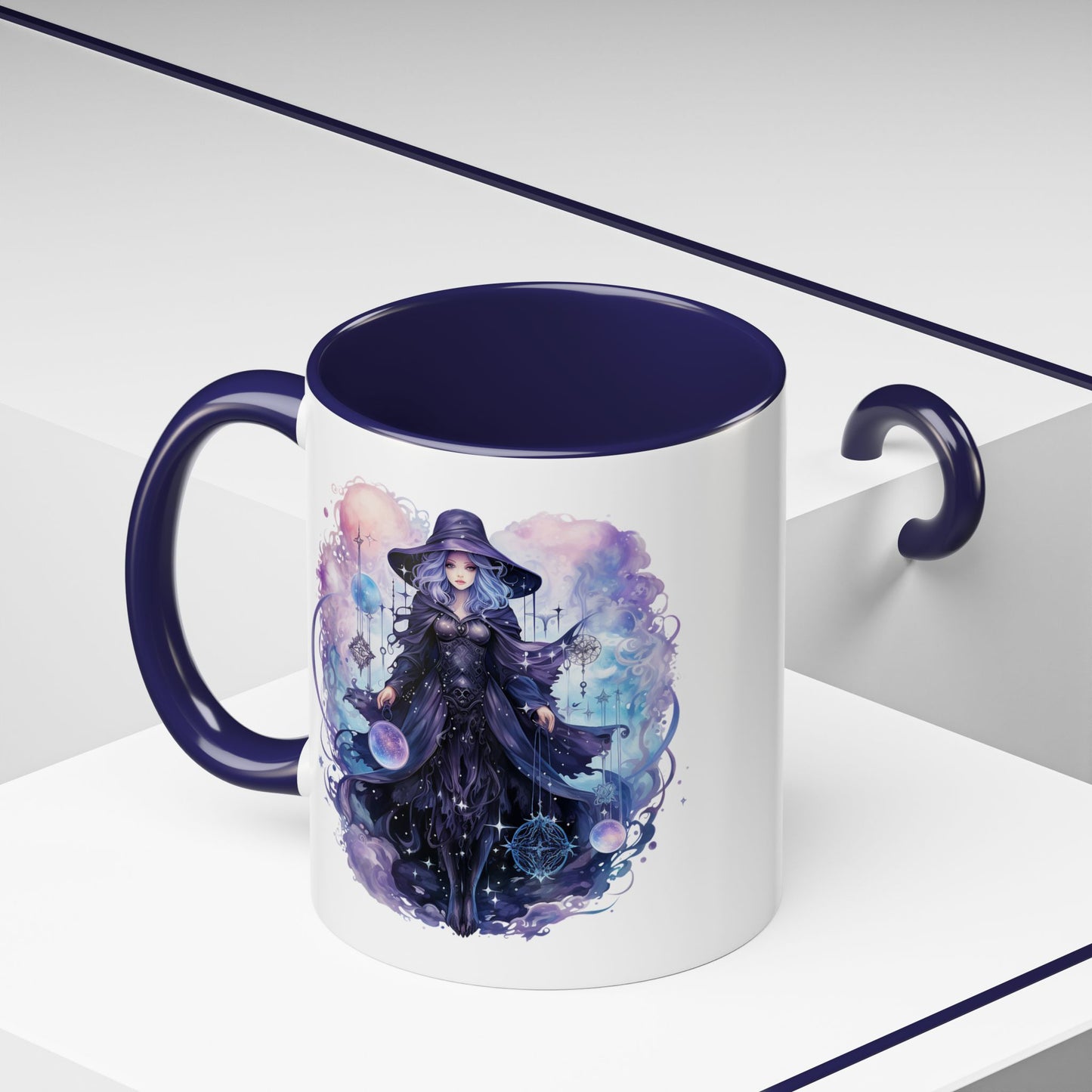 Mystical Witch Coffee Mug | Enchanting Beverage Cup | Moon Phase Gift for Witch Lovers, Halloween Décor, Unique Present