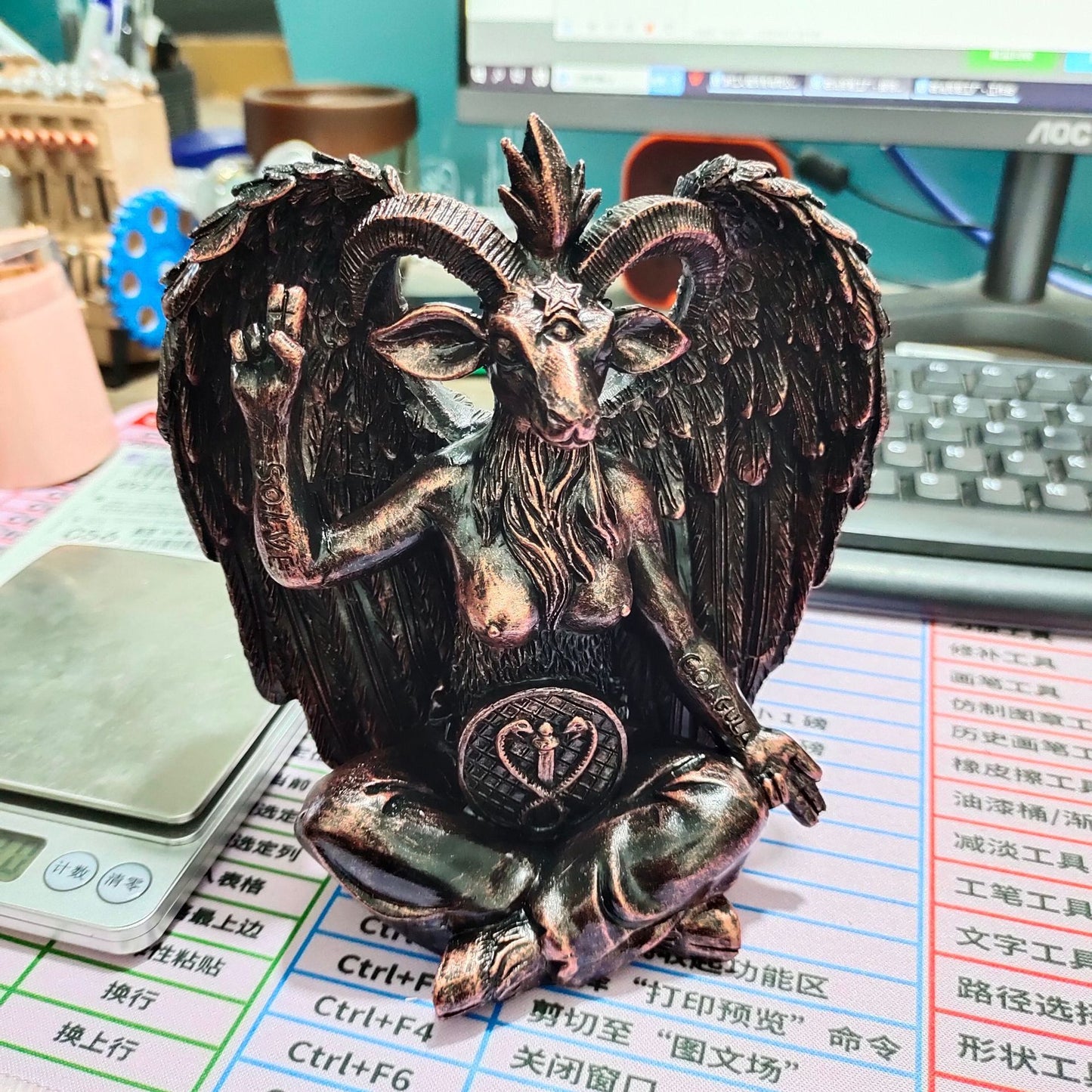 Sculpture Zen Magic Goat Resin Crafts Home Ornaments