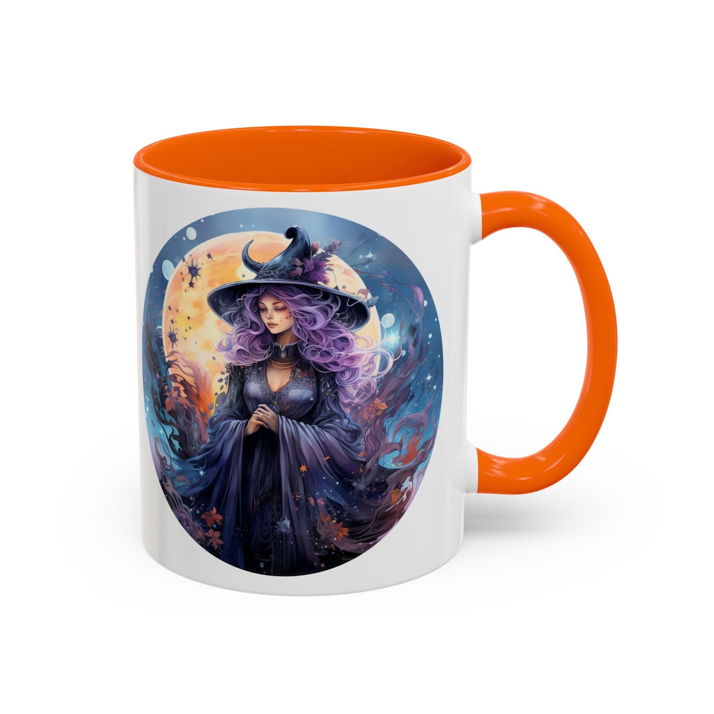 Mystical Witch Coffee Mug, Enchanted Mug, Cute Witch Gift, Magic Drinkware, Celestial Kitchen Decor, Unique Witchy Present