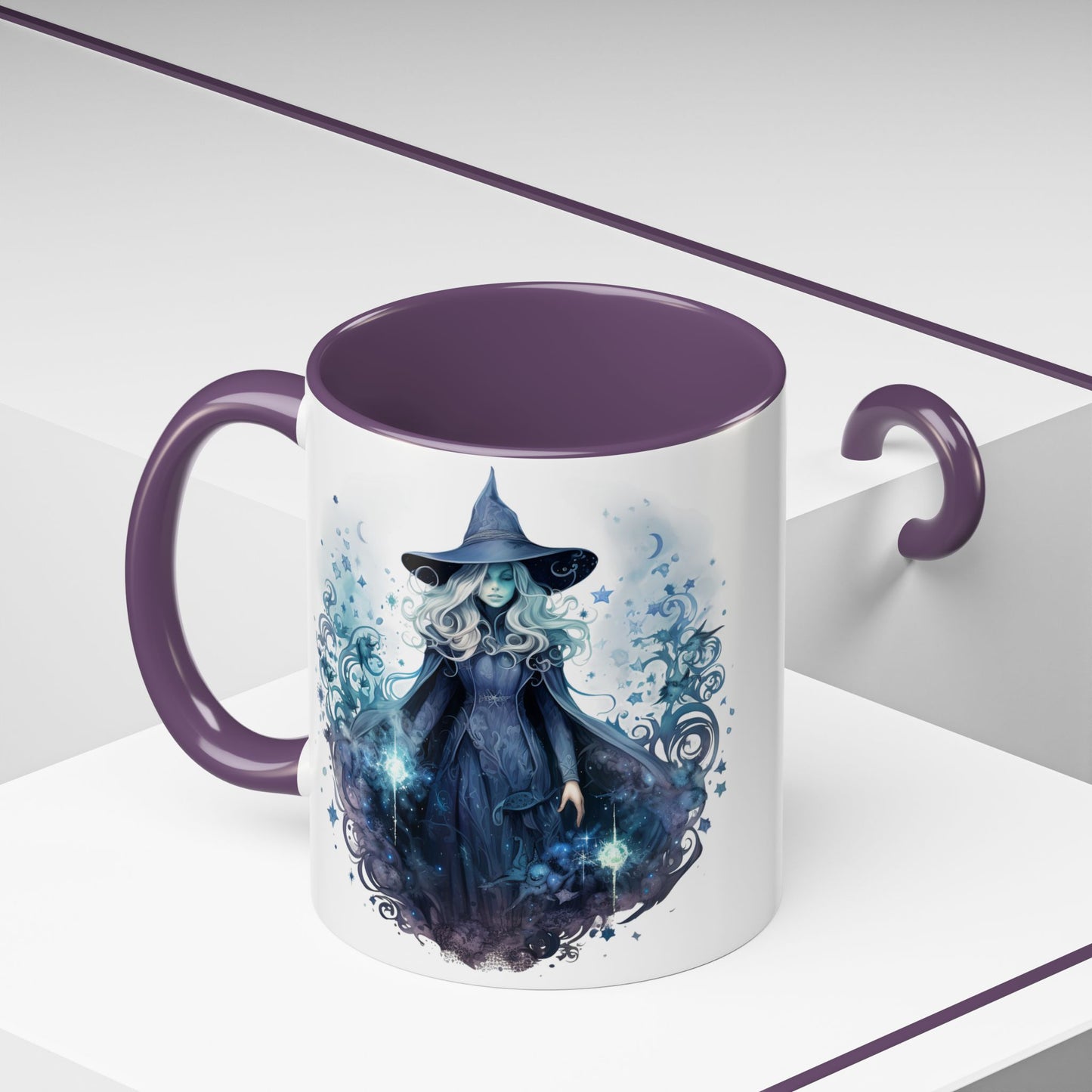 Witchy Accent Coffee Mug | Magical Coffee Cup, Halloween Decor, Gift for Witches, Enchanted Kitchenware, Mystical Mug