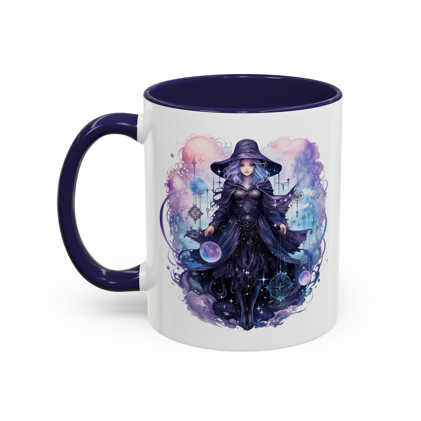 Mystical Witch Coffee Mug | Enchanting Beverage Cup | Moon Phase Gift for Witch Lovers, Halloween Décor, Unique Present
