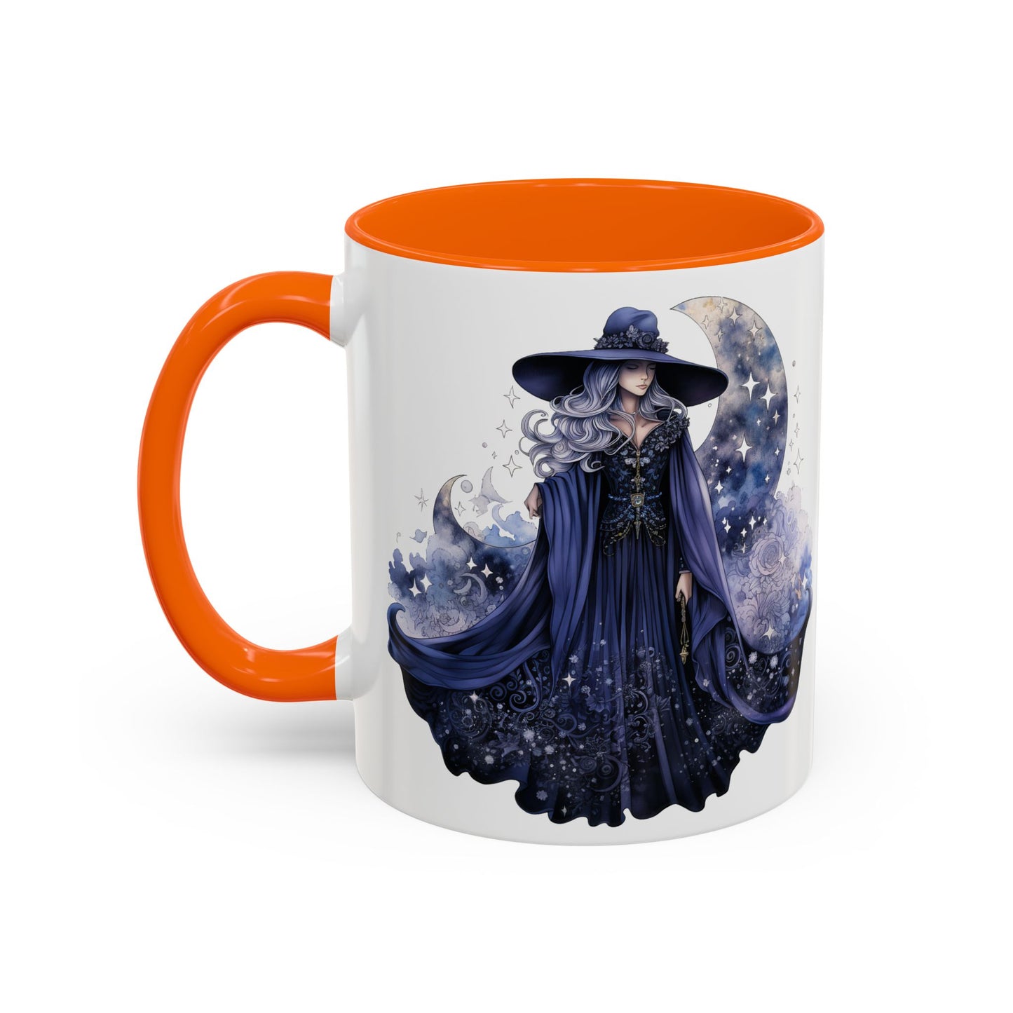 Mystical Sorceress Coffee Mug, Celestial Mug, Witch Coffee Cup, Astrology Drinkware, Enchanted Gift, Moon Phase Mug