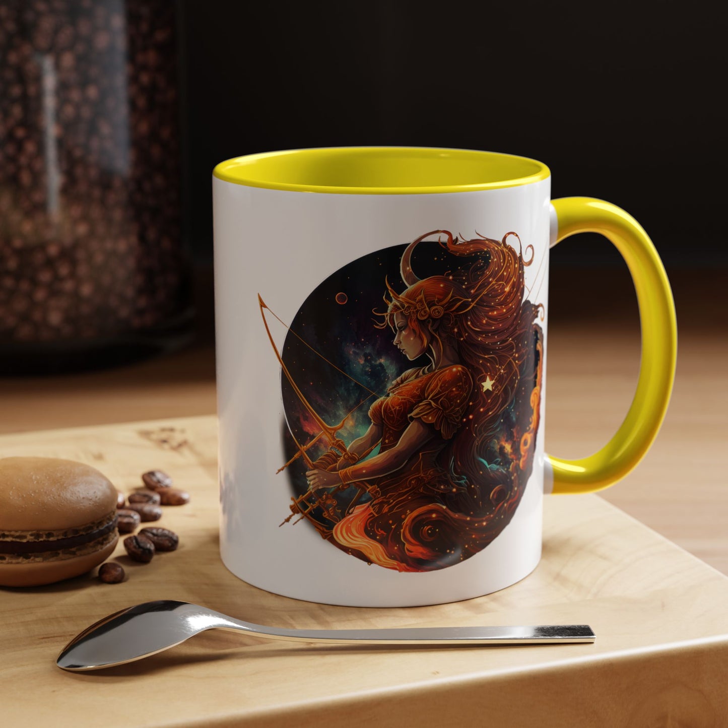 Celestial Goddess Coffee Mug | 11oz & 15oz | Mystical Gift for Coffee Lovers | Astrology Decor | Bohemian Kitchenware | Unique Art Mug