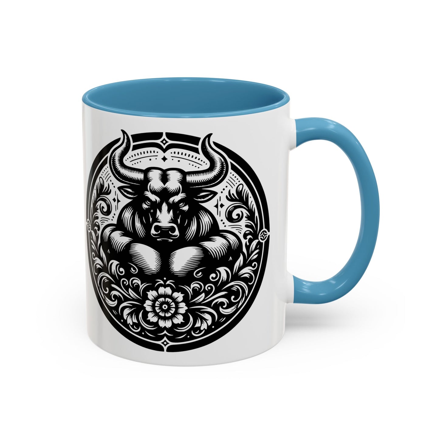Bull-Themed Accent Coffee Mug for Animal Lovers, Unique Gift for Birthdays, Farmhouse Decor, Coffee Lover's Mug, 11oz and 15oz Options