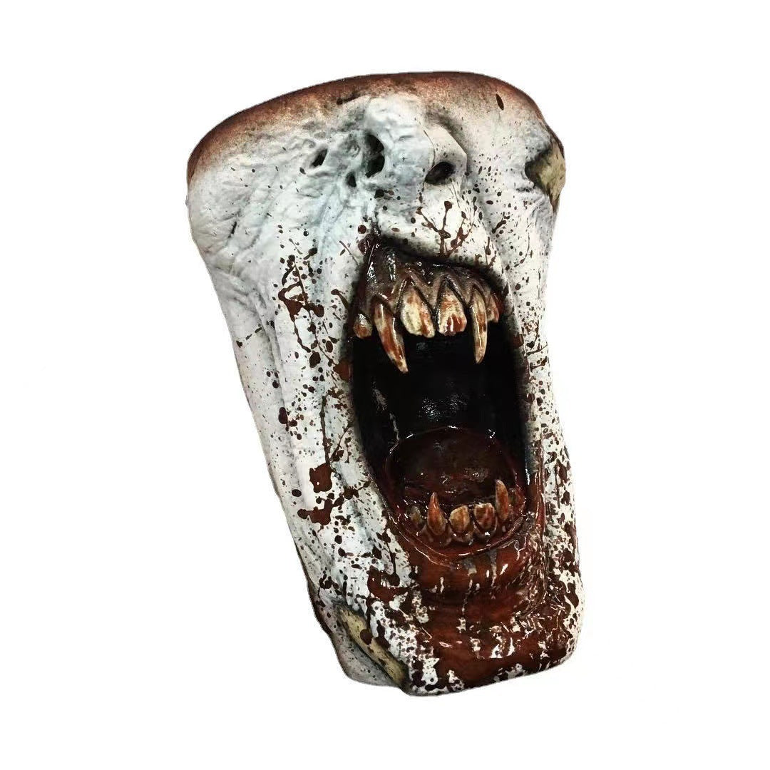 Tasse demi-visage de vampire gothique fait à la main