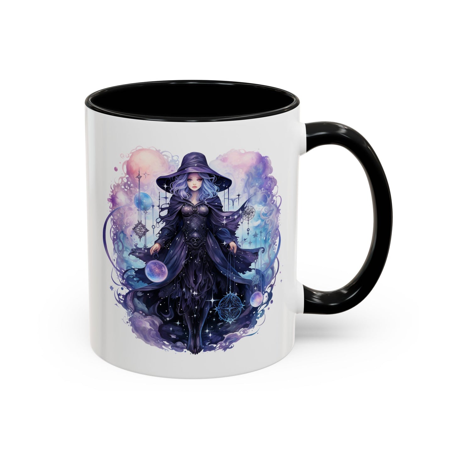 Mystical Witch Coffee Mug | Enchanting Beverage Cup | Moon Phase Gift for Witch Lovers, Halloween Décor, Unique Present