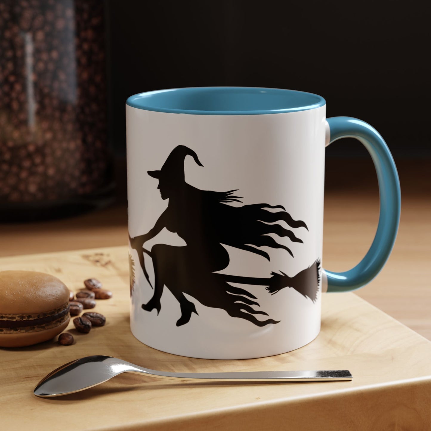 Witchy Accent Coffee Mug - Perfect for Halloween, Witch Enthusiasts, Cozy Nights, Themed Parties, Gift for Her, Magic Lovers