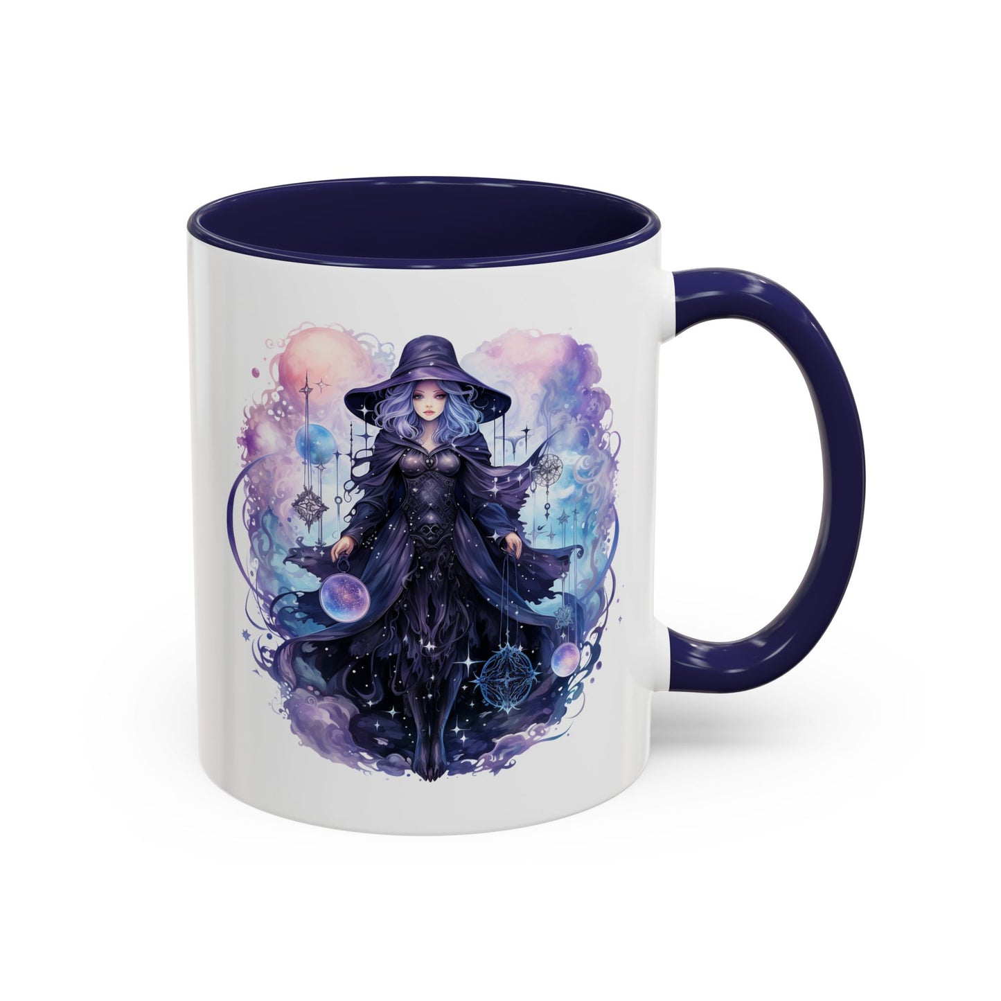 Mystical Witch Coffee Mug | Enchanting Beverage Cup | Moon Phase Gift for Witch Lovers, Halloween Décor, Unique Present