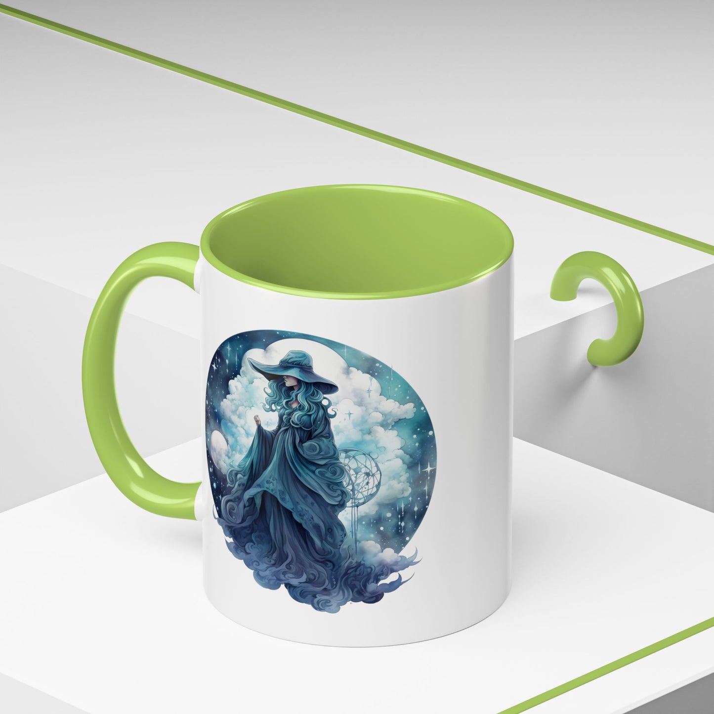 Celestial Dreamer Coffee Mug, Mystical Art Mug, Witchy Coffee Cup, Unique Gift for Her, Fantasy Mug, Astrology Theme