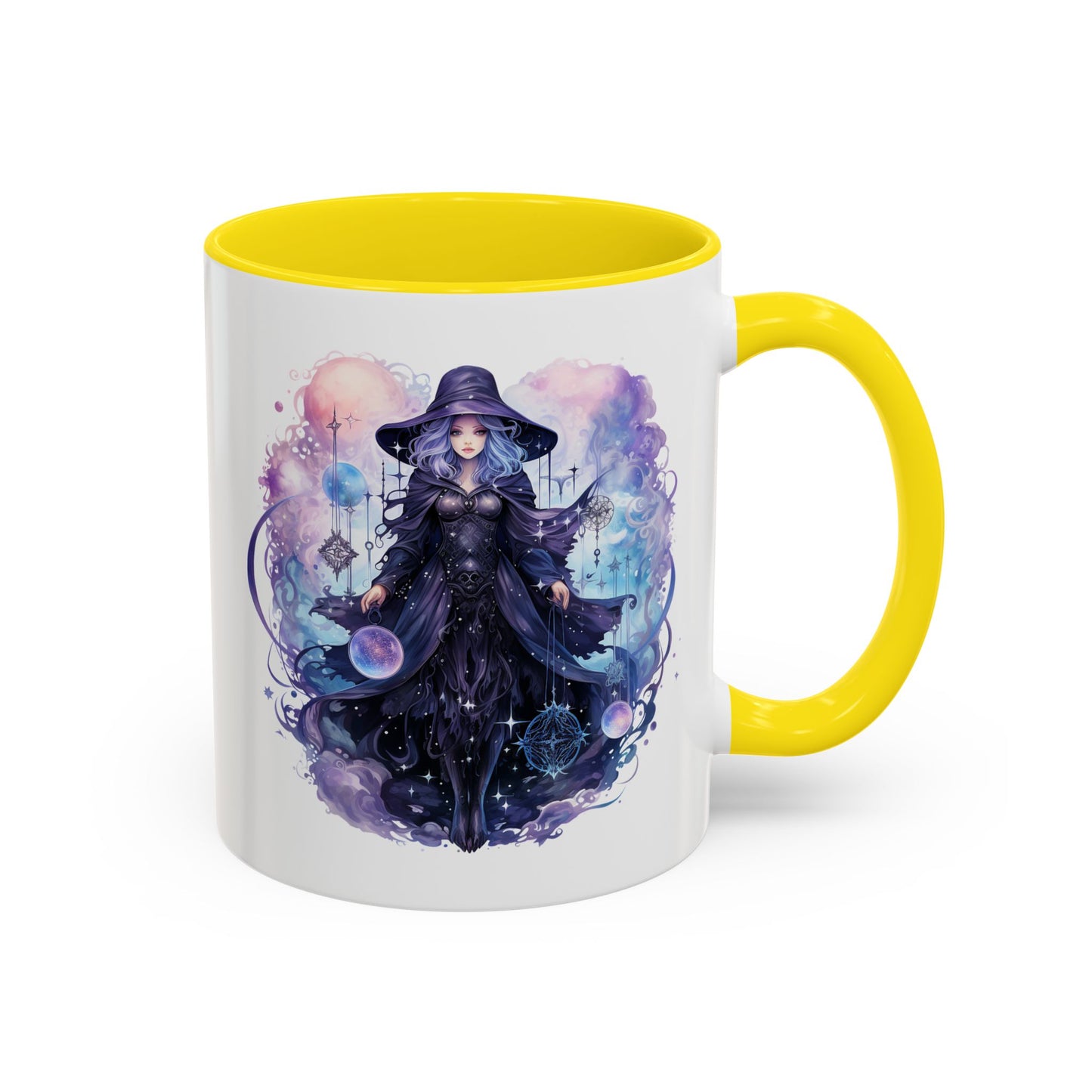 Mystical Witch Coffee Mug | Enchanting Beverage Cup | Moon Phase Gift for Witch Lovers, Halloween Décor, Unique Present