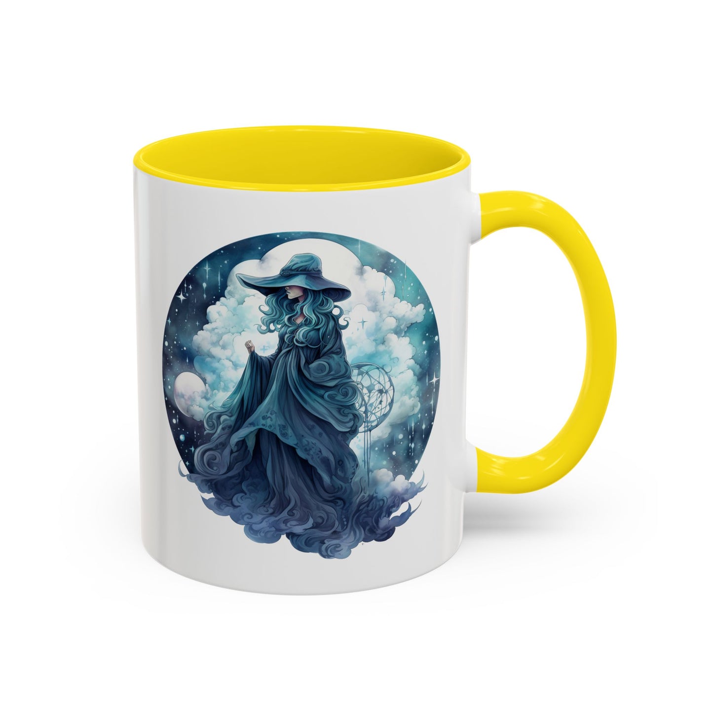 Celestial Dreamer Coffee Mug, Mystical Art Mug, Witchy Coffee Cup, Unique Gift for Her, Fantasy Mug, Astrology Theme