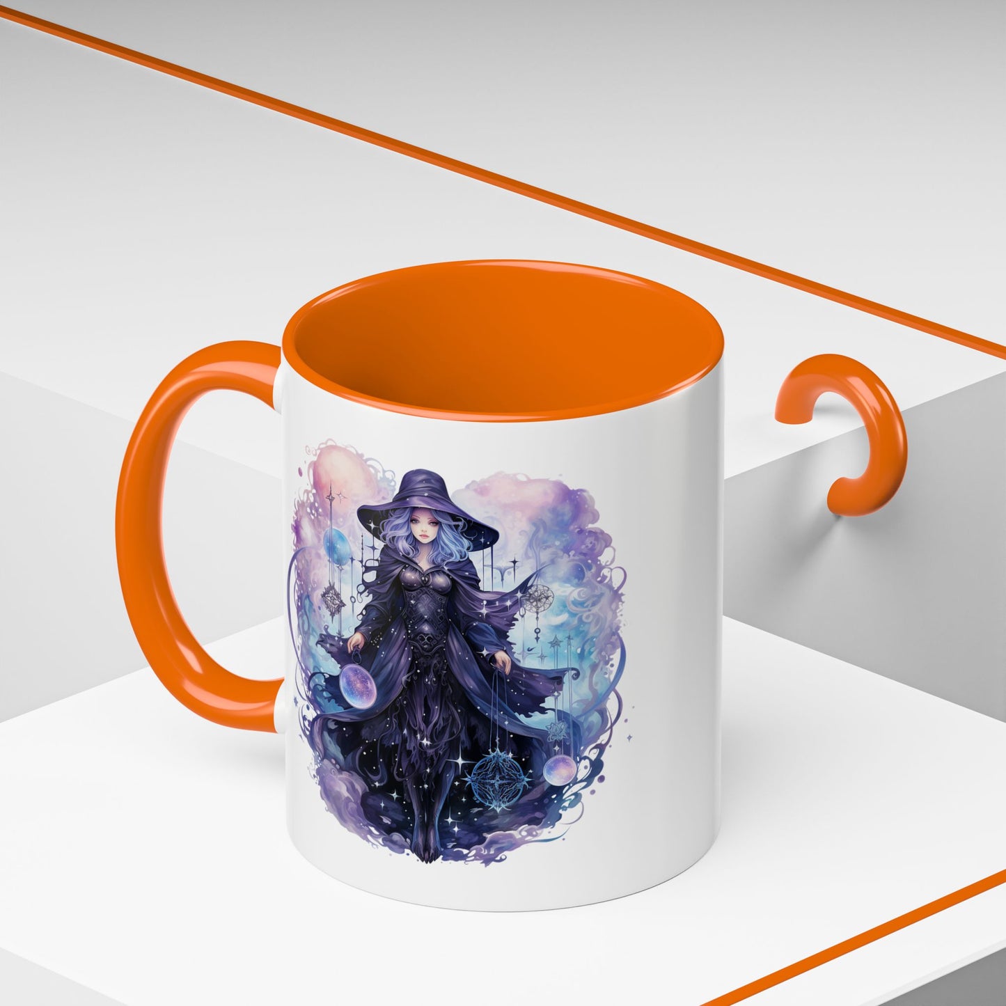 Mystical Witch Coffee Mug | Enchanting Beverage Cup | Moon Phase Gift for Witch Lovers, Halloween Décor, Unique Present