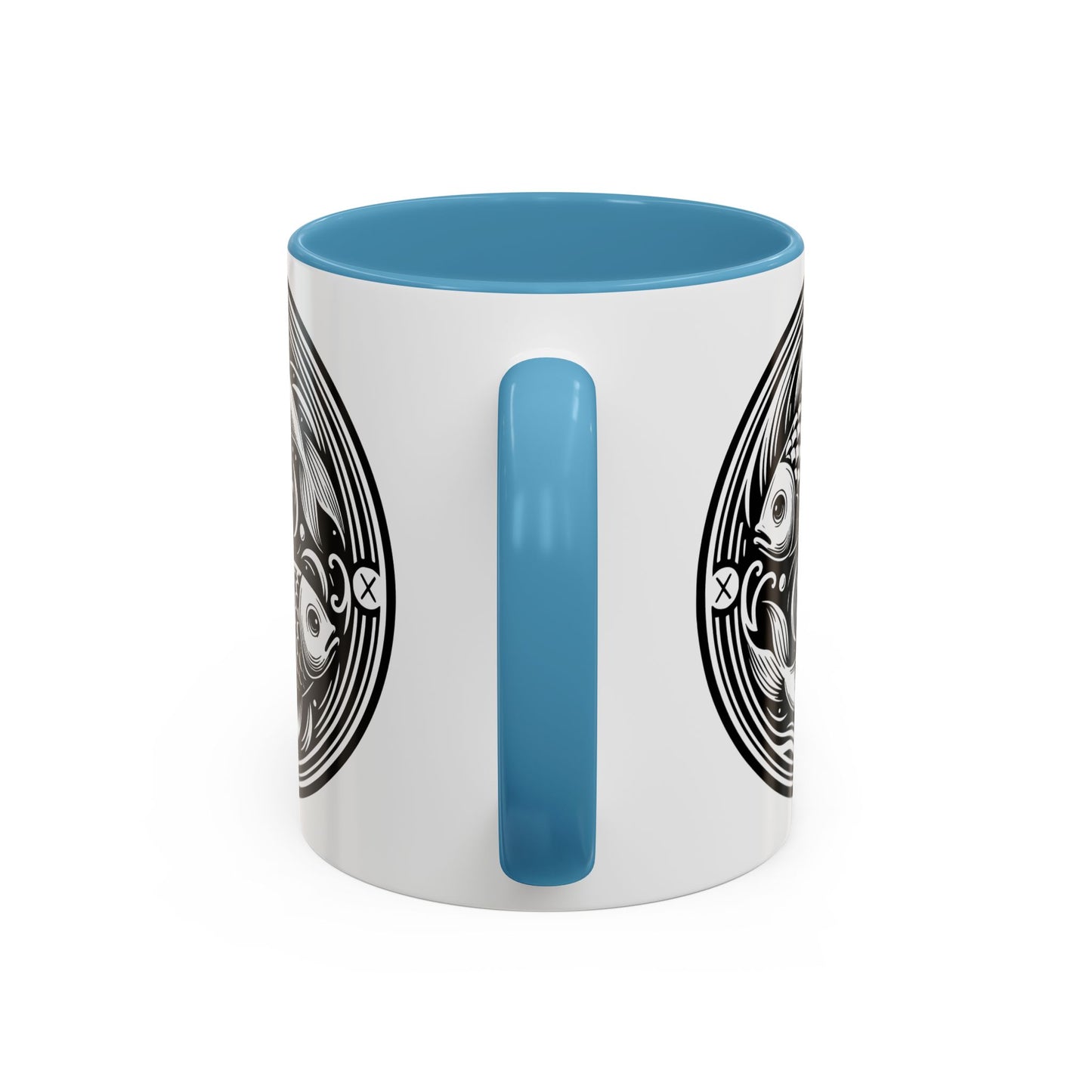 Elegant Koi Fish Accent Coffee Mug - Unique Artwork, Perfect for Tea Lovers, Gift for Him/Her, Home Decor, Birthday Present