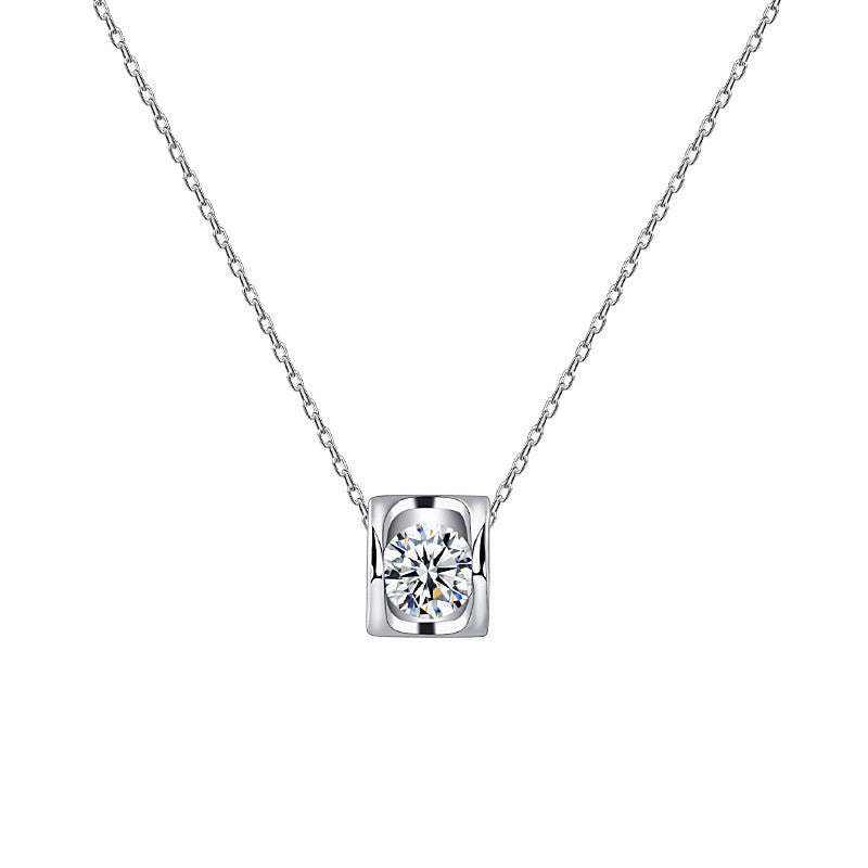 Sterling Silver Temperament Goddess Model Angel Eternal Love Necklace Single Pendant